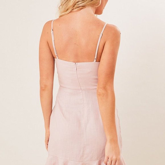 Blush Ruffle Wrap Dress - Picture 4 of 5